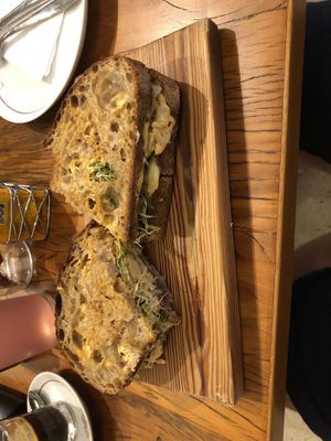 fake ham sandwich  at Teva Deli in Rio De Janeiro