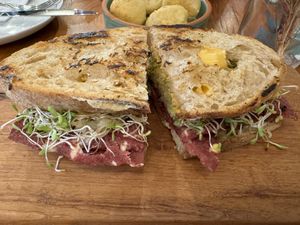 Pastrami Reuben  at Teva Deli in Rio De Janeiro