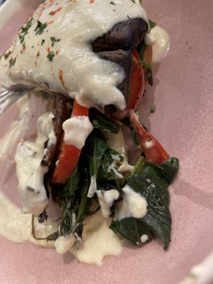 After some bites to show the layers a bit  at Teva Deli in Rio De Janeiro