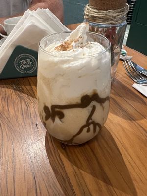 AMAZING food! Menu details all allergens so super easy for me being gluten free too. Highly recommend the Caramel frappe and literally any of the food on the extensive menu!  at Teva Deli in Rio De Janeiro