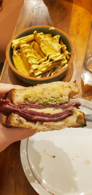 Pastrami sandwich at Teva Deli in Rio De Janeiro