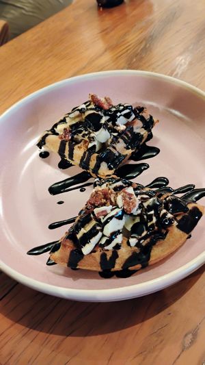 Gluten free waffles  at Teva Deli in Rio De Janeiro