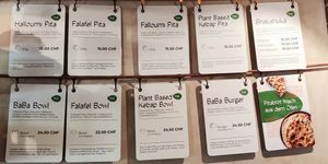 Menu 2024 at BaBa  in Luzern