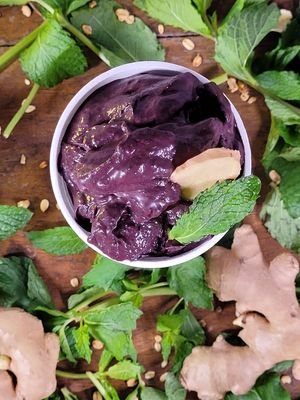 Gengibre com Hortelã  #Veganuary at Açaí Cósmico in Sao Paulo