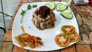 Mamis special fried rice- would recommend! at Mani in Ho Chi Minh City