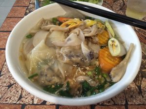 Wonton noodle soup at Mani in Ho Chi Minh City