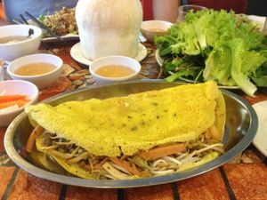 Delicious banh xeo! at Mani in Ho Chi Minh City