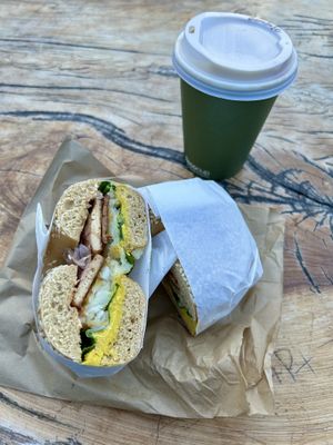   at Curbside Coffee & Bagels in Wanaka