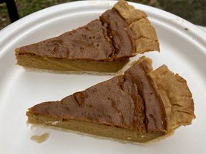 Sweet potato pie 🍠   at 1837 Vegan in Sacramento