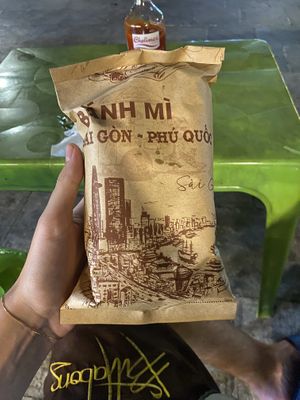 Packaging 😀  at Bánh Mì Sài Gòn Phú Quốc (Vietnamese Sandwich) in Phu Quoc