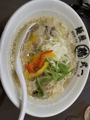 Vegetable ramen  at Menya Takeichi in Tokyo
