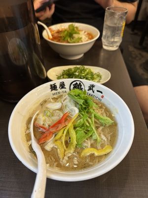 Vegan ramen  at Menya Takeichi in Tokyo