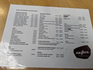 Hafermilch für Getränke, vegane Pizza und Flammkuchen at Einstein Boulderhalle Ulm in Ulm