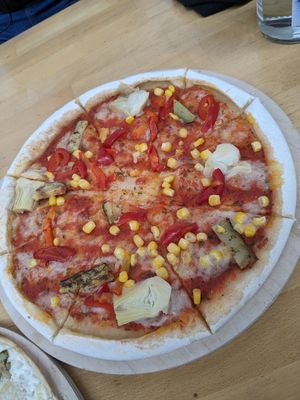 Vegane Pizza at Einstein Boulderhalle Ulm in Ulm