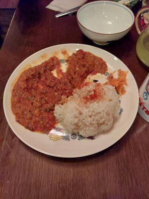 Curry ~800¥ at Cafe La Siesta 8bit Edition in Kyoto