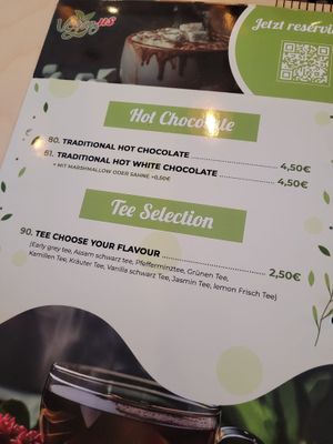 Chocolate and tea   at Vegan_Us in Worms