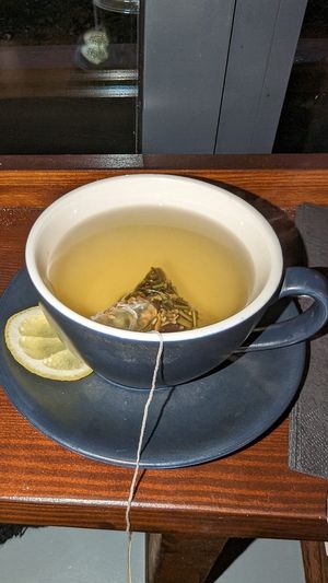 Lemongrass & ginger tea at Njord Cafe Bar in Ramsgate
