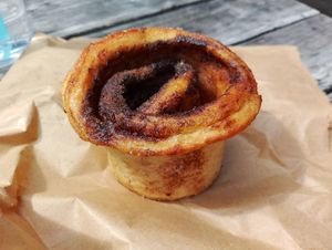 Cinnamon bun at Bakehouse in Bristol