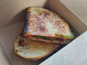 Bean chilli toastie at Bakehouse in Bristol