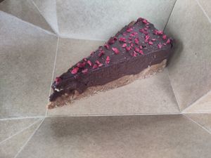 Raspberry chocolate torte at Bakehouse in Bristol