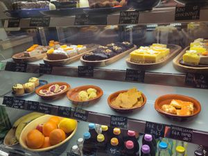 Bottom row - cakes for dogs at Café Myka in Malmo