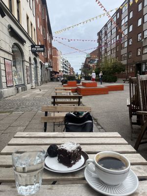 Good coffee and sweets with nice view   at Café Myka in Malmo