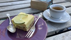 Lemon raw cake   at Café Myka in Malmo