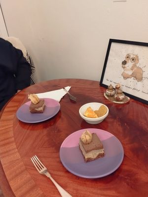 RAW cake and Dog cake at Café Myka in Malmo