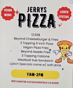  at Jerry's Pizza & Pub in Bakersfield