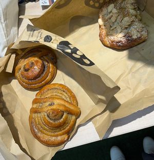 Cardamom and Almond pastry 💚  at Scandinavian Embassy Bakery & Shop in Amsterdam