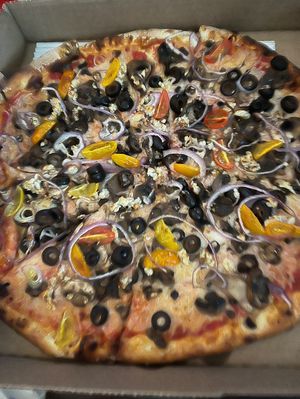   at Flying Dog Wood Fired Pizza & Vinyl in Willits