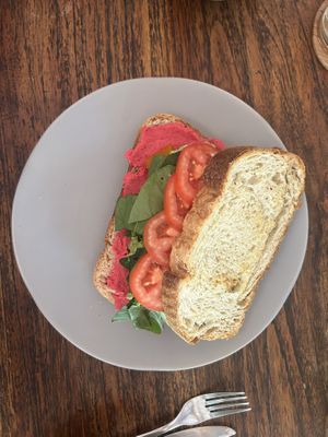 Avocado toast (avocado is not visible on the picture :p)  at Muzz Kitchen in Pecatu