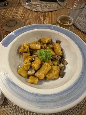 Pumpkin gnocchi  at Muzz Kitchen in Pecatu