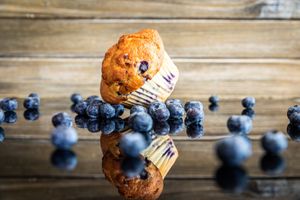 Gluten-free Vegan Blueberry Muffin at Ocean Cafe in San Diego