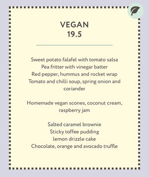 Vegan afternoon tea   at Bedford Swan Hotel in Bedford