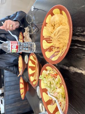 Hummus pita and salad  at Taza Kabob & Grill  in Bossier City
