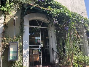 Entrance at Meshek Barzilay in Tel Aviv