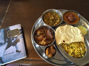 amazing gluten free vegan curry dish.  at Meshek Barzilay in Tel Aviv