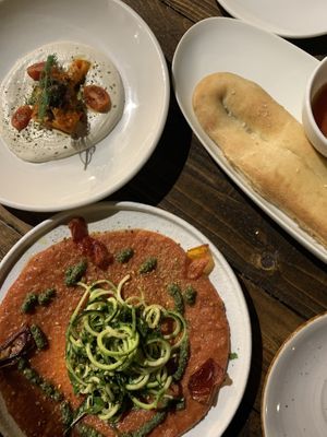 Different Appetizers   at Meshek Barzilay in Tel Aviv