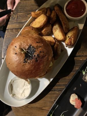 Veggie Burger   at Meshek Barzilay in Tel Aviv