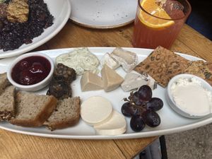 Cheese plate   at Meshek Barzilay in Tel Aviv