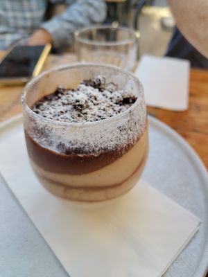Tiramisu at Meshek Barzilay in Tel Aviv