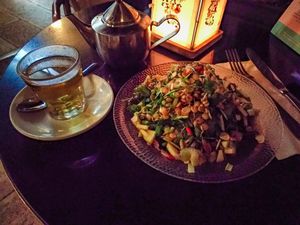 Sprouted Salad at Meshek Barzilay at Meshek Barzilay in Tel Aviv