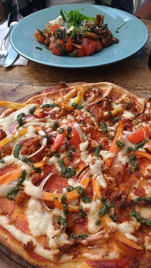 super-good food! at Meshek Barzilay in Tel Aviv