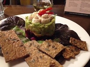 Rapunzel, a avocado and beet ceviche ✨ at Meshek Barzilay in Tel Aviv