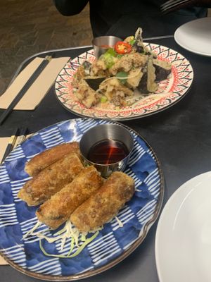 Salt and pepper eggplant and spring rolls at UR Pho in Cronulla