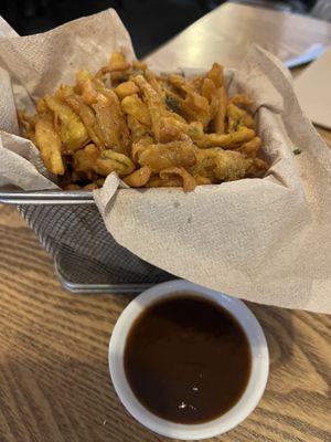 Onion and spinach bahji  at Spice Village in Hanmer Springs