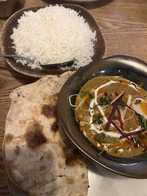 Roti, rice, Veg Mughlai   at Spice Village in Hanmer Springs