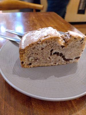Chocolate chip banana cake (only vegan baked good) at KC Peaches - Nassau Street in Dublin