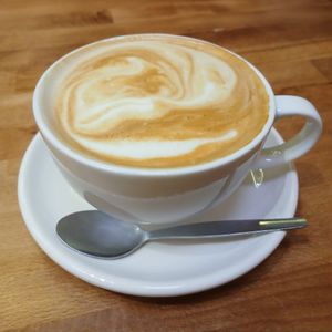 Large Caramel Almond Milk Latte at KC Peaches - Nassau Street in Dublin